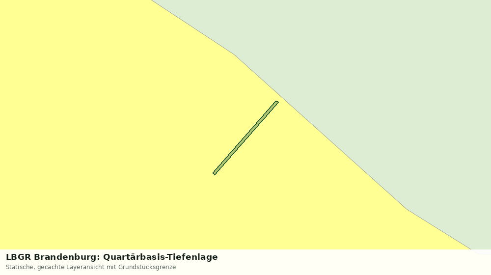 Statische Kartenansicht: LBGR Brandenburg: Quartärbasis-Tiefenlage