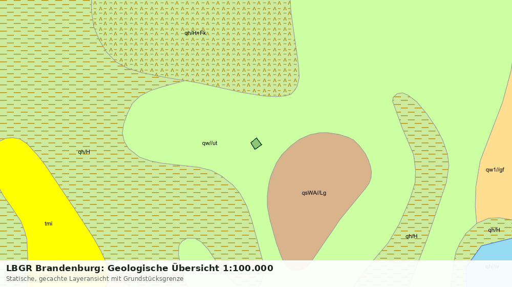 Statische Kartenansicht: LBGR Brandenburg: Geologische Übersicht 1:100.000