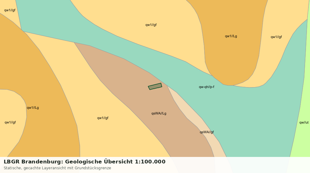 Statische Kartenansicht: LBGR Brandenburg: Geologische Übersicht 1:100.000