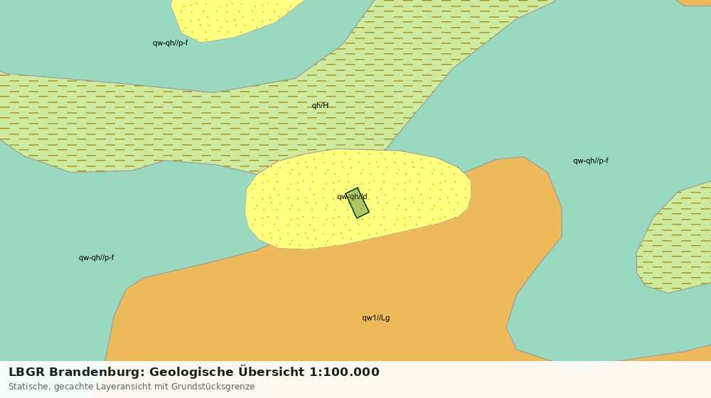 Statische Kartenansicht: LBGR Brandenburg: Geologische Übersicht 1:100.000