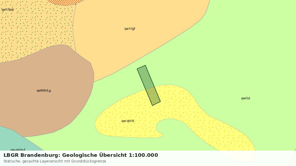 Statische Kartenansicht: LBGR Brandenburg: Geologische Übersicht 1:100.000