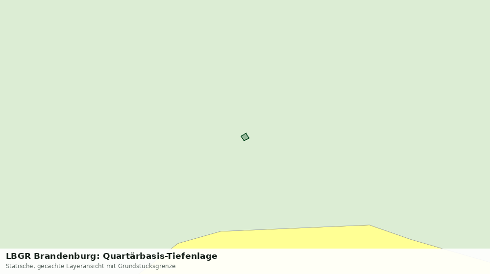 Statische Kartenansicht: LBGR Brandenburg: Quartärbasis-Tiefenlage