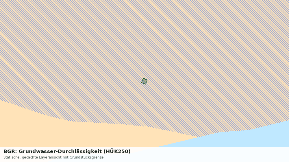 Statische Kartenansicht: BGR: Grundwasser-Durchlässigkeit (HÜK250)