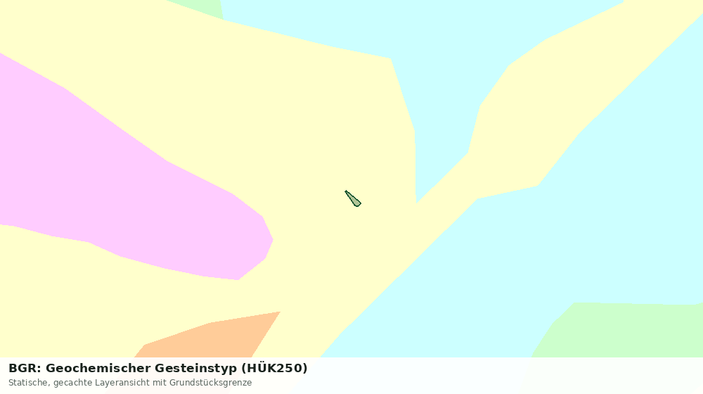 Statische Kartenansicht: BGR: Geochemischer Gesteinstyp (HÜK250)