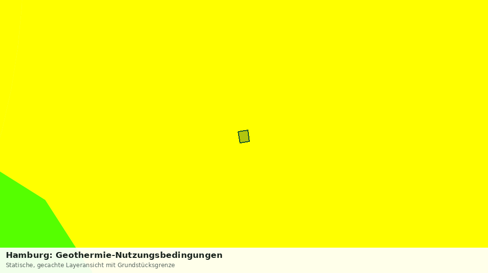 Statische Kartenansicht: Hamburg: Geothermie-Nutzungsbedingungen