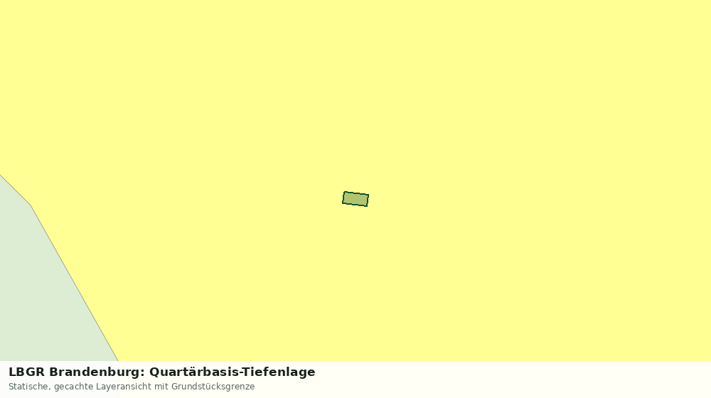 Statische Kartenansicht: LBGR Brandenburg: Quartärbasis-Tiefenlage