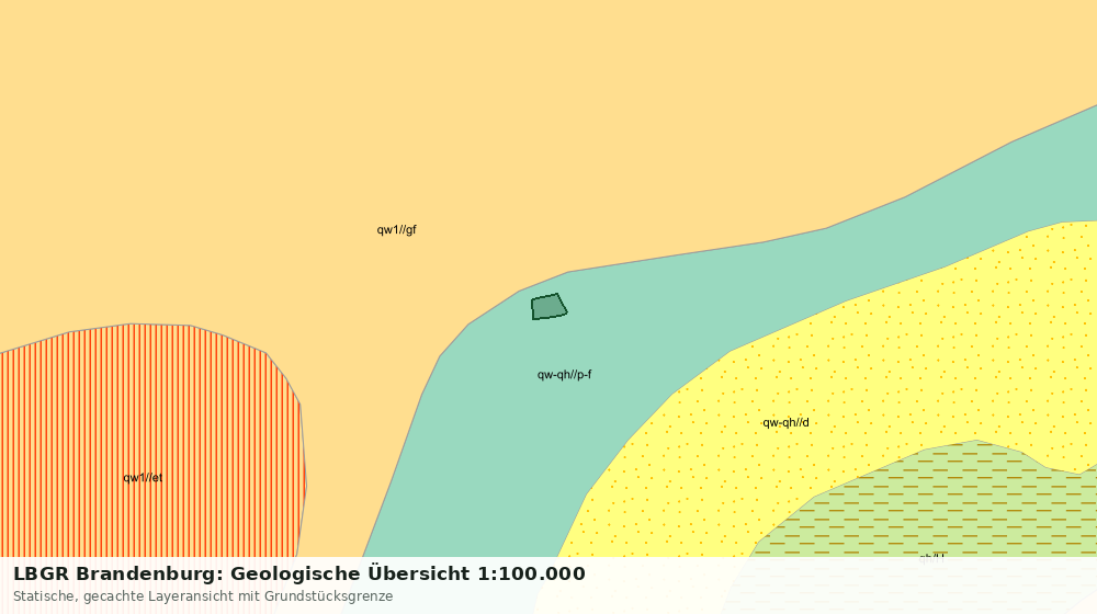 Statische Kartenansicht: LBGR Brandenburg: Geologische Übersicht 1:100.000