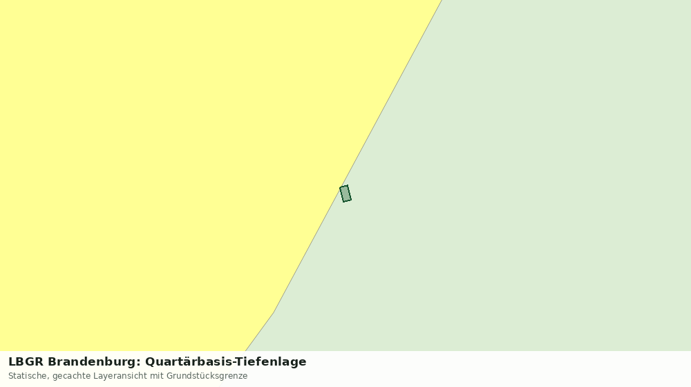 Statische Kartenansicht: LBGR Brandenburg: Quartärbasis-Tiefenlage