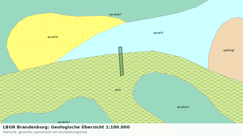 Statische Kartenansicht: LBGR Brandenburg: Geologische Übersicht 1:100.000