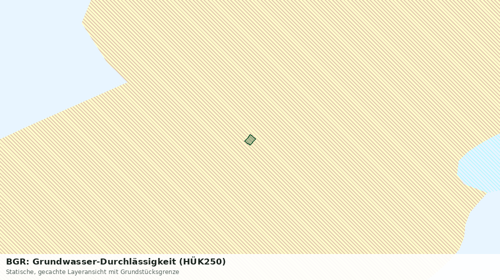 Statische Kartenansicht: BGR: Grundwasser-Durchlässigkeit (HÜK250)