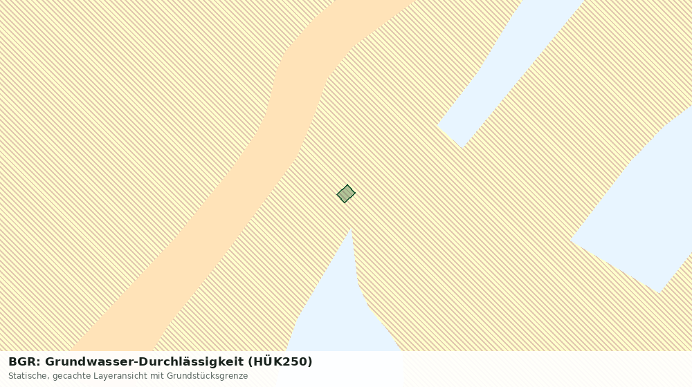 Statische Kartenansicht: BGR: Grundwasser-Durchlässigkeit (HÜK250)