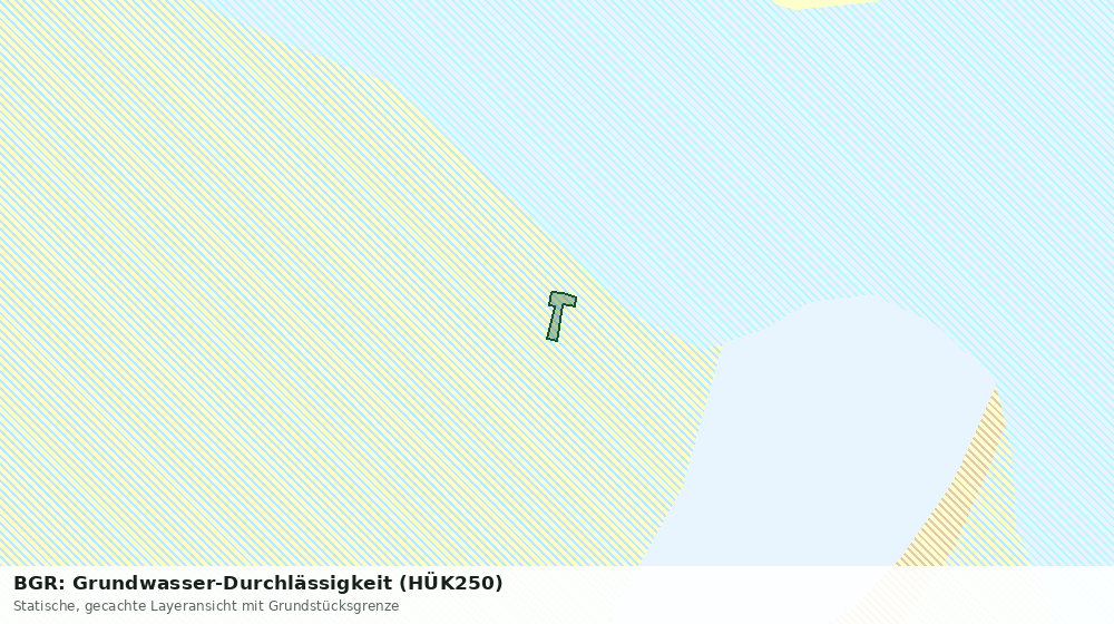 Statische Kartenansicht: BGR: Grundwasser-Durchlässigkeit (HÜK250)