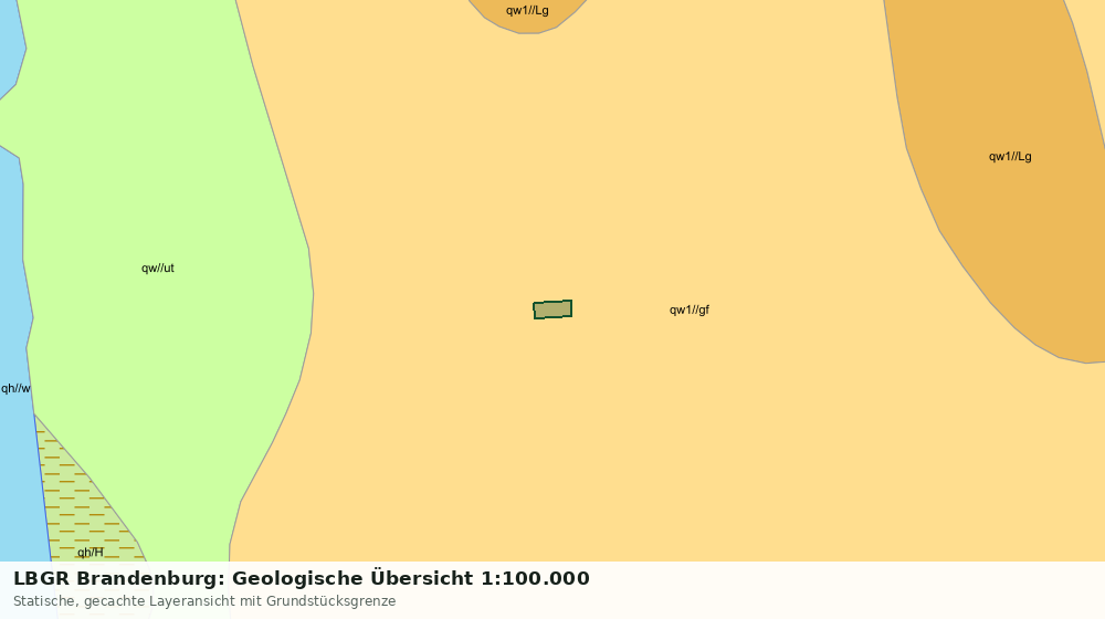 Statische Kartenansicht: LBGR Brandenburg: Geologische Übersicht 1:100.000