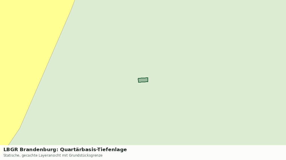 Statische Kartenansicht: LBGR Brandenburg: Quartärbasis-Tiefenlage
