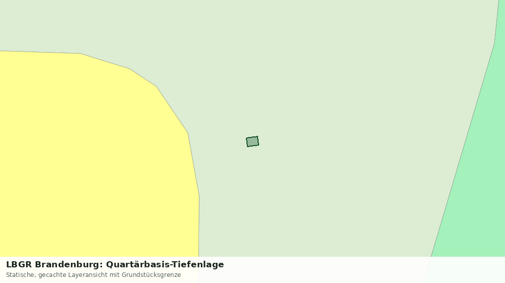 Statische Kartenansicht: LBGR Brandenburg: Quartärbasis-Tiefenlage