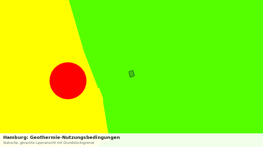 Statische Kartenansicht: Hamburg: Geothermie-Nutzungsbedingungen