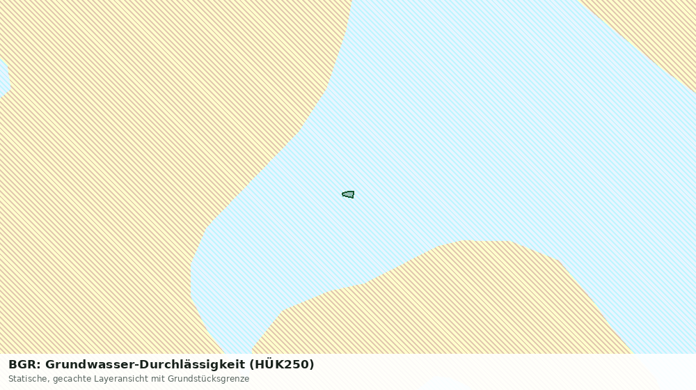 Statische Kartenansicht: BGR: Grundwasser-Durchlässigkeit (HÜK250)