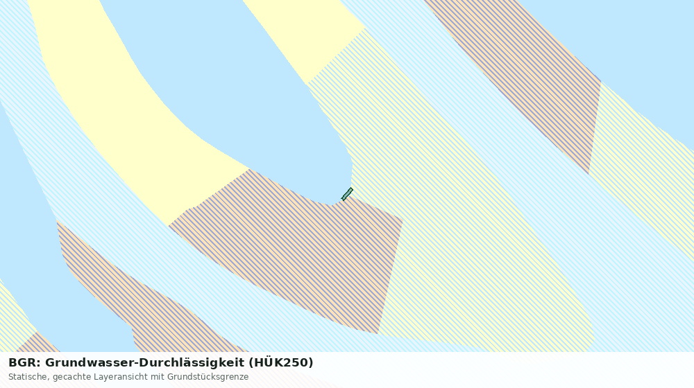 Statische Kartenansicht: BGR: Grundwasser-Durchlässigkeit (HÜK250)