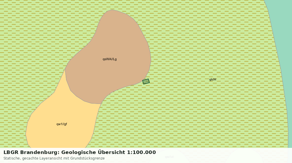 Statische Kartenansicht: LBGR Brandenburg: Geologische Übersicht 1:100.000
