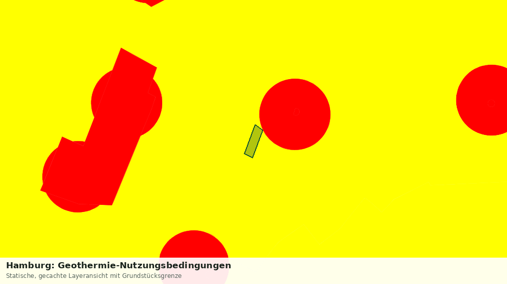 Statische Kartenansicht: Hamburg: Geothermie-Nutzungsbedingungen