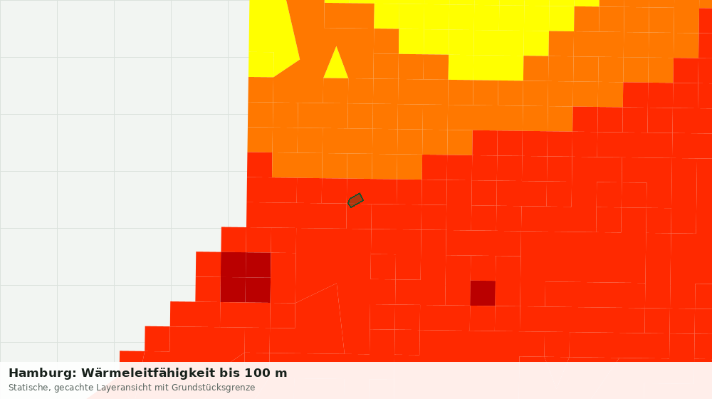 Statische Kartenansicht: Hamburg: Wärmeleitfähigkeit bis 100 m