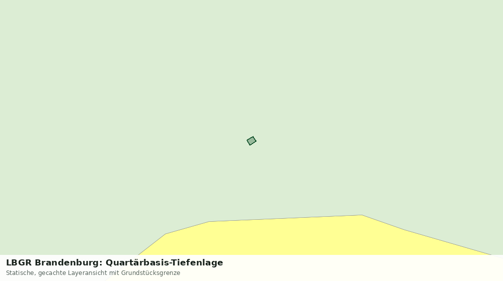 Statische Kartenansicht: LBGR Brandenburg: Quartärbasis-Tiefenlage