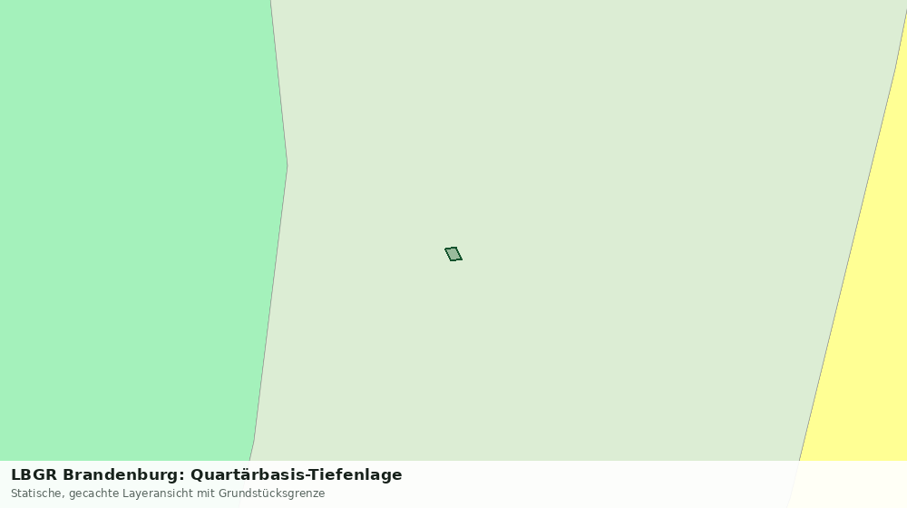 Statische Kartenansicht: LBGR Brandenburg: Quartärbasis-Tiefenlage