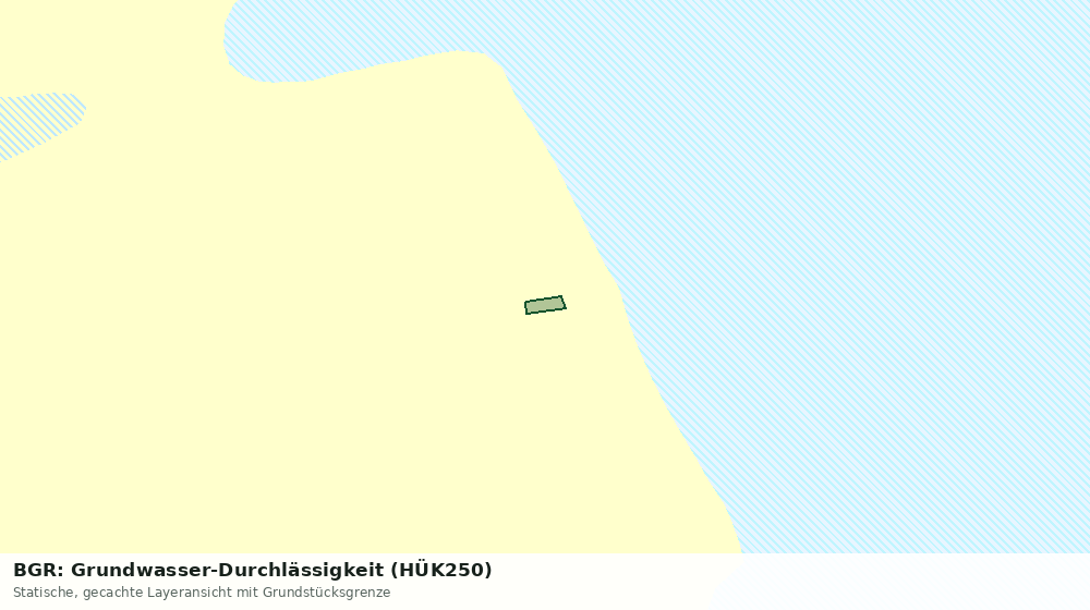 Statische Kartenansicht: BGR: Grundwasser-Durchlässigkeit (HÜK250)