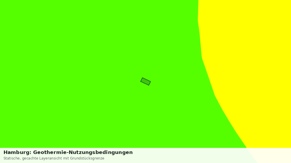 Statische Kartenansicht: Hamburg: Geothermie-Nutzungsbedingungen