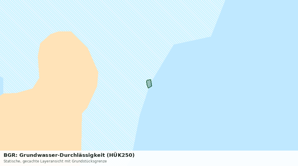 Statische Kartenansicht: BGR: Grundwasser-Durchlässigkeit (HÜK250)
