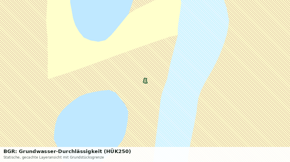 Statische Kartenansicht: BGR: Grundwasser-Durchlässigkeit (HÜK250)