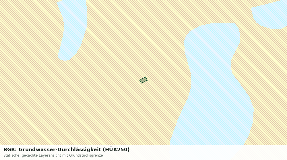Statische Kartenansicht: BGR: Grundwasser-Durchlässigkeit (HÜK250)