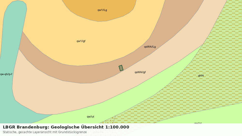 Statische Kartenansicht: LBGR Brandenburg: Geologische Übersicht 1:100.000