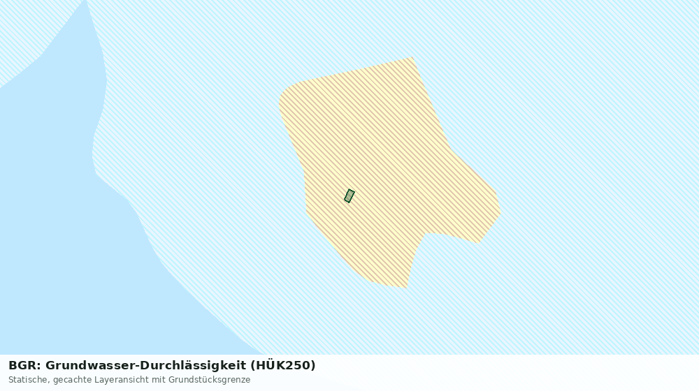 Statische Kartenansicht: BGR: Grundwasser-Durchlässigkeit (HÜK250)