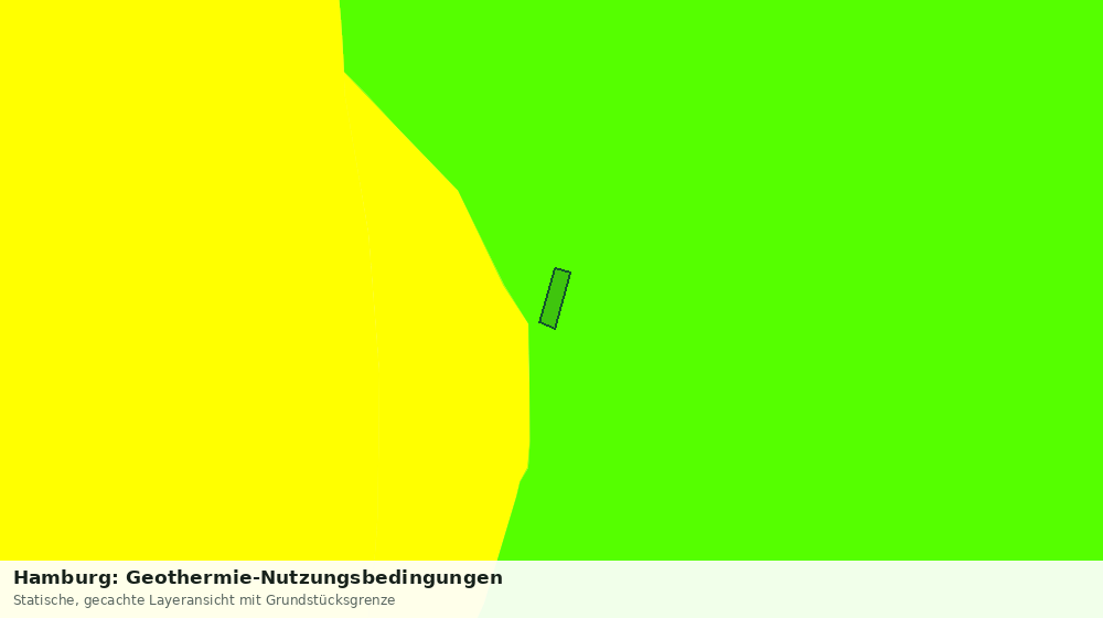 Statische Kartenansicht: Hamburg: Geothermie-Nutzungsbedingungen
