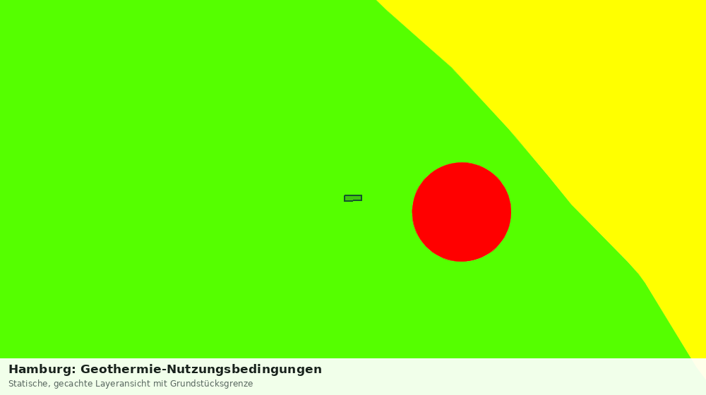 Statische Kartenansicht: Hamburg: Geothermie-Nutzungsbedingungen