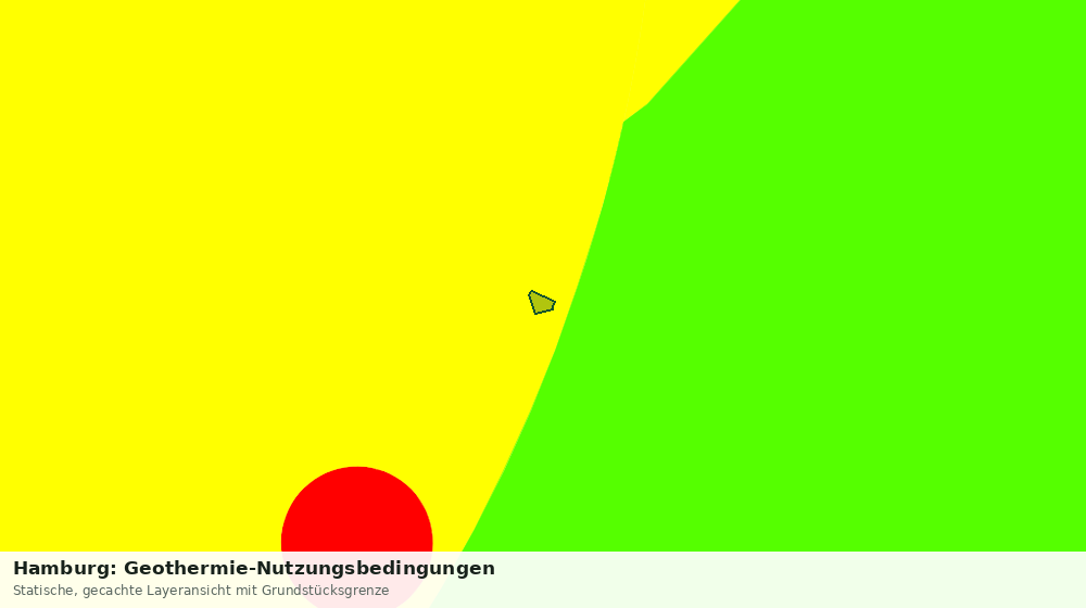 Statische Kartenansicht: Hamburg: Geothermie-Nutzungsbedingungen