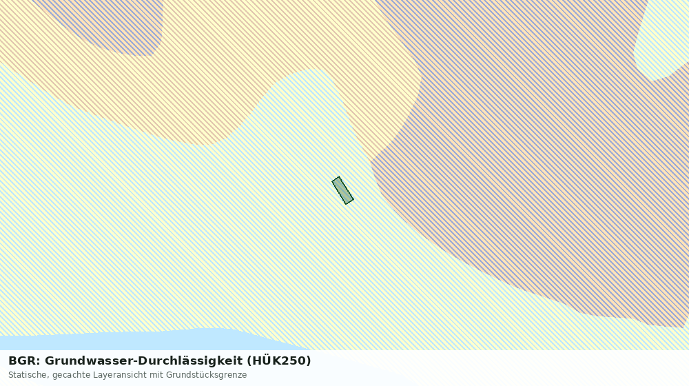 Statische Kartenansicht: BGR: Grundwasser-Durchlässigkeit (HÜK250)