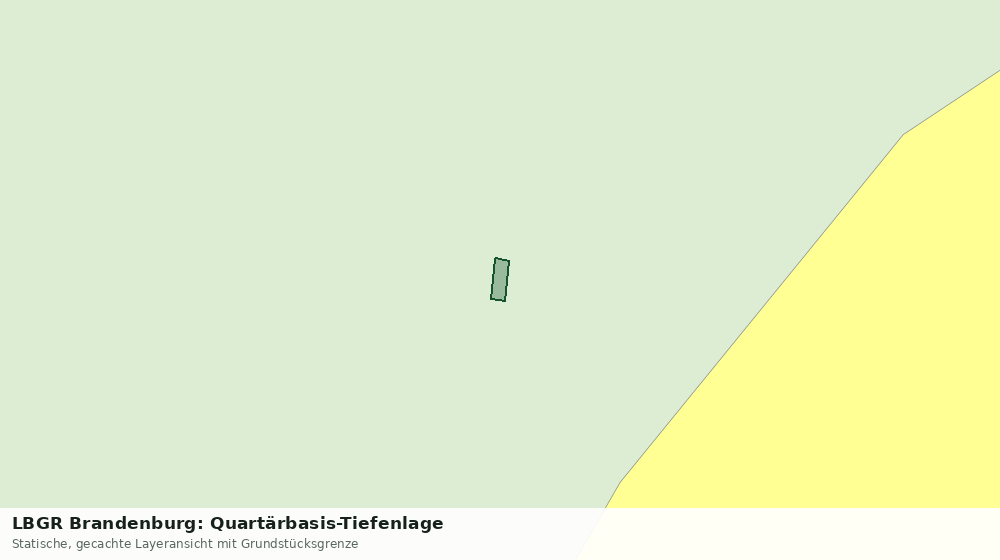 Statische Kartenansicht: LBGR Brandenburg: Quartärbasis-Tiefenlage