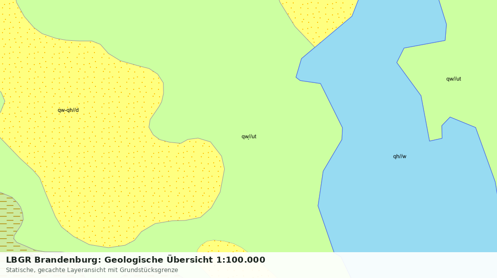 Statische Kartenansicht: LBGR Brandenburg: Geologische Übersicht 1:100.000