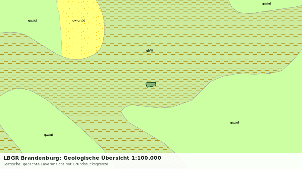 Statische Kartenansicht: LBGR Brandenburg: Geologische Übersicht 1:100.000
