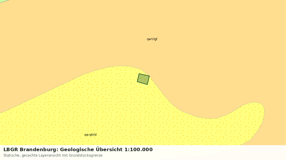 Statische Kartenansicht: LBGR Brandenburg: Geologische Übersicht 1:100.000