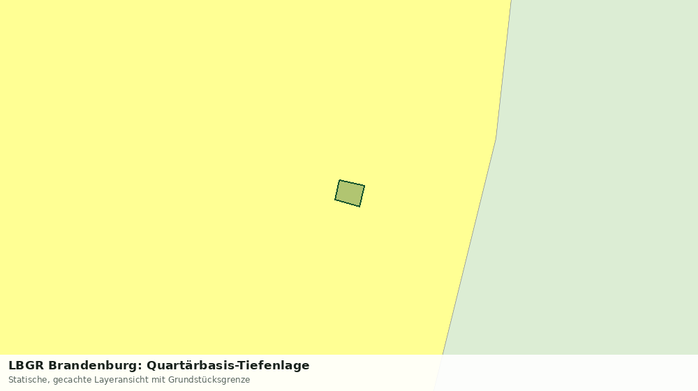 Statische Kartenansicht: LBGR Brandenburg: Quartärbasis-Tiefenlage