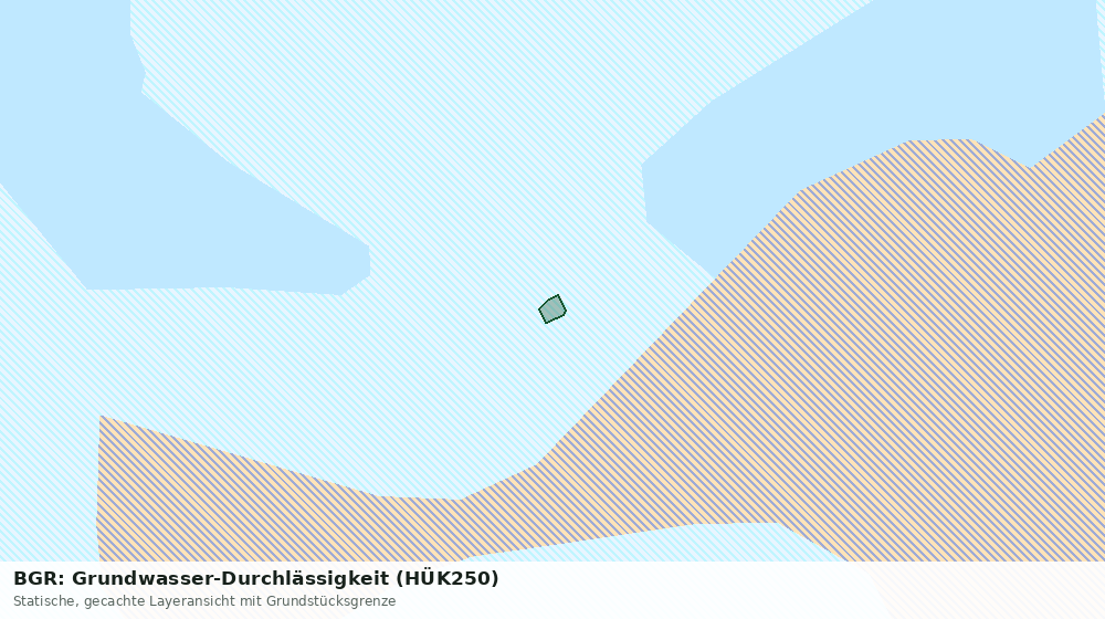 Statische Kartenansicht: BGR: Grundwasser-Durchlässigkeit (HÜK250)