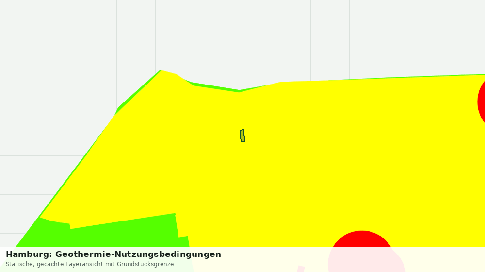 Statische Kartenansicht: Hamburg: Geothermie-Nutzungsbedingungen