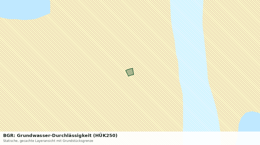 Statische Kartenansicht: BGR: Grundwasser-Durchlässigkeit (HÜK250)