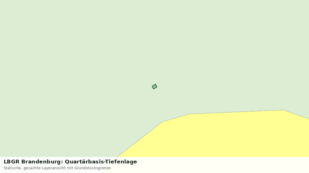 Statische Kartenansicht: LBGR Brandenburg: Quartärbasis-Tiefenlage