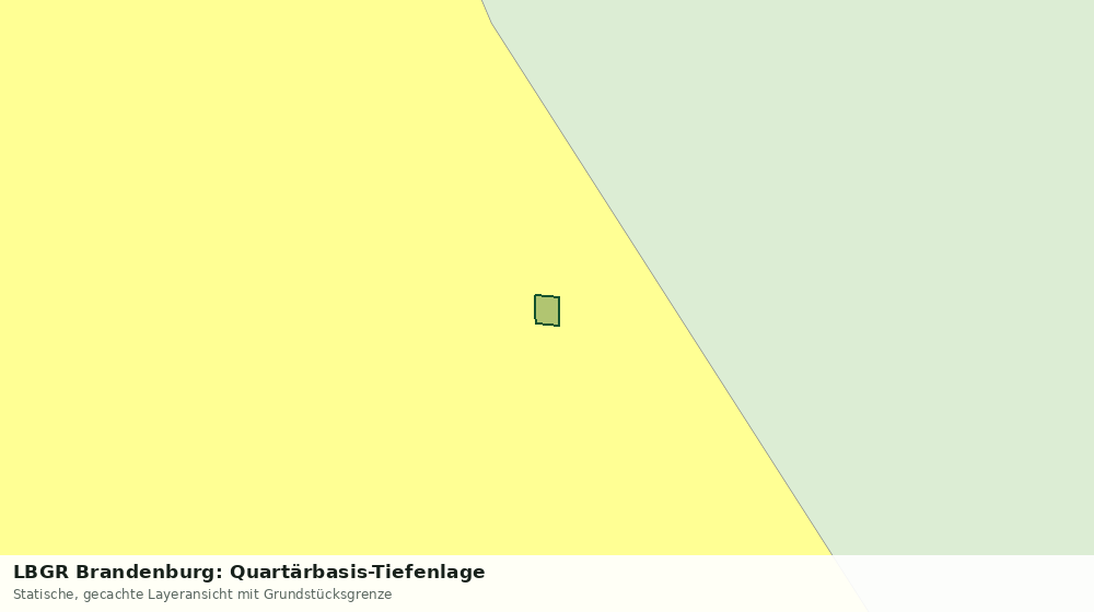 Statische Kartenansicht: LBGR Brandenburg: Quartärbasis-Tiefenlage
