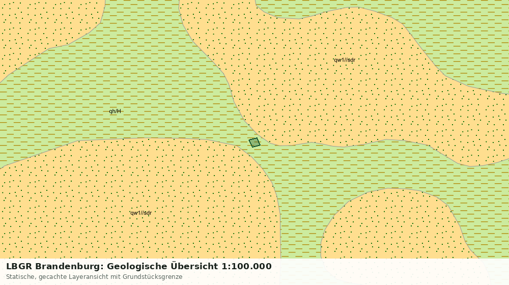 Statische Kartenansicht: LBGR Brandenburg: Geologische Übersicht 1:100.000