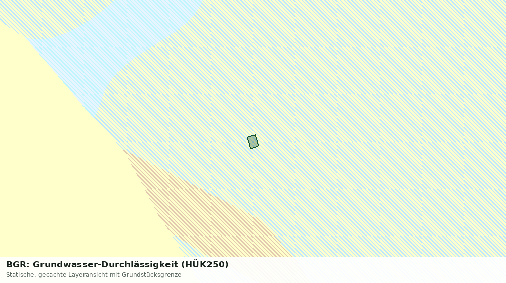 Statische Kartenansicht: BGR: Grundwasser-Durchlässigkeit (HÜK250)